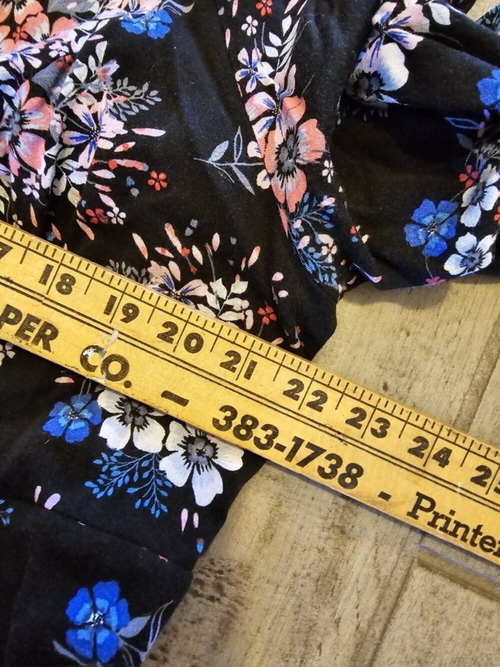 Torrid Floral Challis Bell Sleeve Above Knee Dress Women's Size 22 Colorful - Picture 5 of 5
